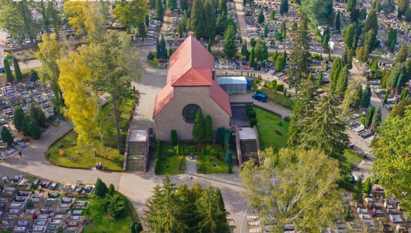 Kaplica na bolesławieckim cmentarzu przy ul. Śluzowej