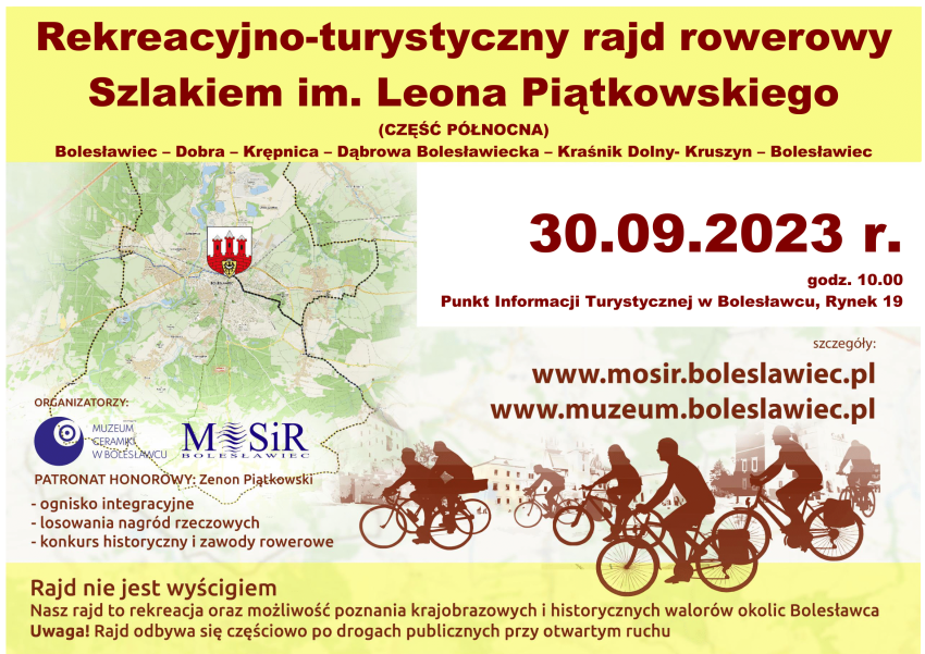 Rekreacyjno-turystyczny rajd rowerowy Szlakiem im. Leona Piątkowskiego 